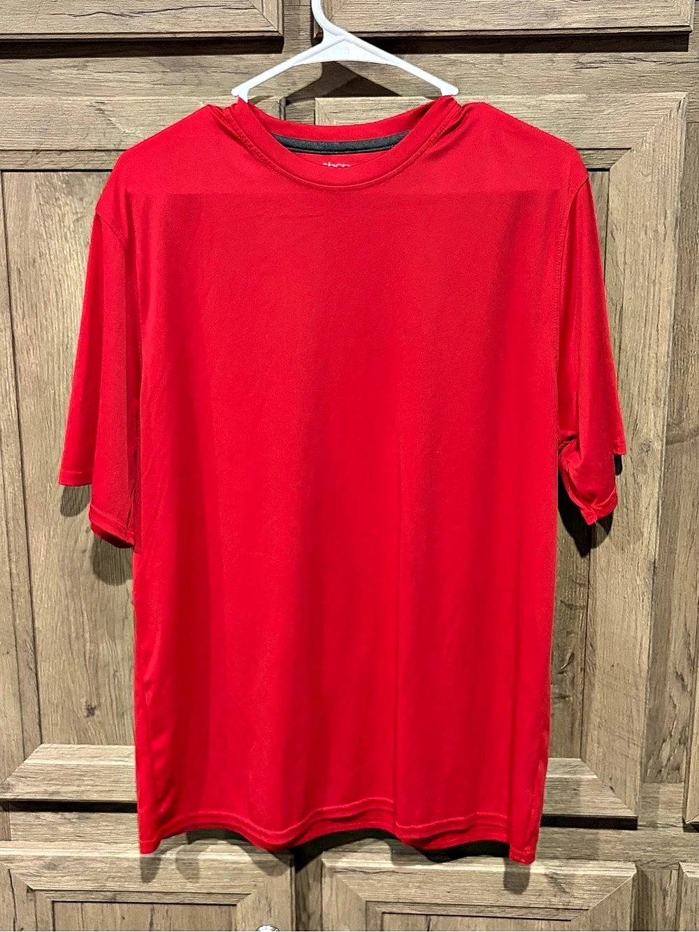 Bcg Men's Short Sleeve Performance T-Shirt Red Short Sleeve Shirt Size Large
